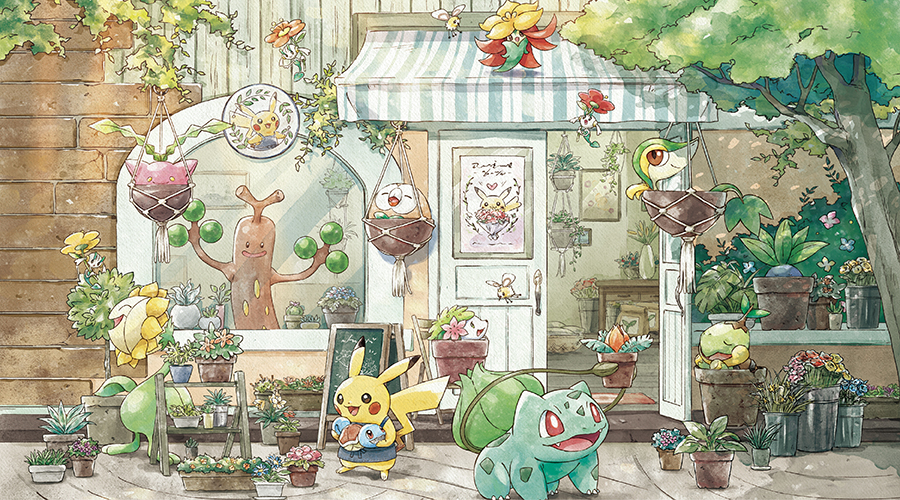 くさタイプのポケモンたちをメインに描いたガーデニングがテーマのグッズ Pokemon Grassy Gardening がポケモン センターに登場 5 15 土 発売 ポケモンだいすきクラブ