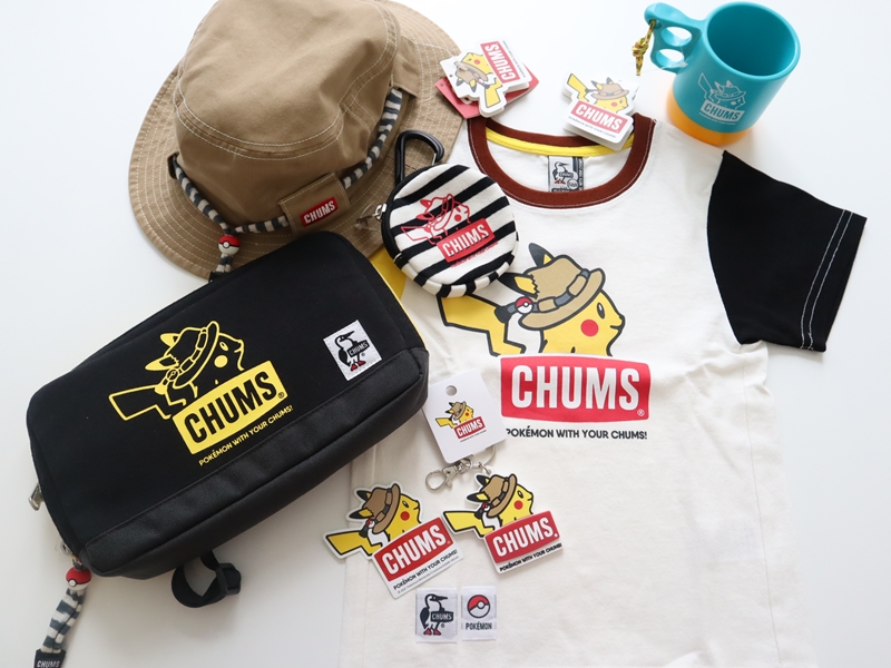 Chums とポケモンセンターがコラボしたグッズが登場 ピカチュウと一緒にアウトドアファッションを楽しもう 3 6 土 発売 ポケモン だいすきクラブ