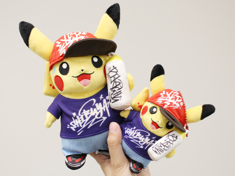 ポケモンセンターシブヤ グラフィティピカチュウ ぬいぐるみ マスコット セット