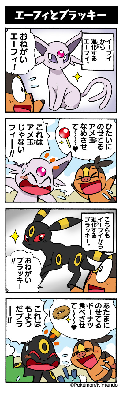 エーフィとブラッキー ポケモンだいすきクラブ