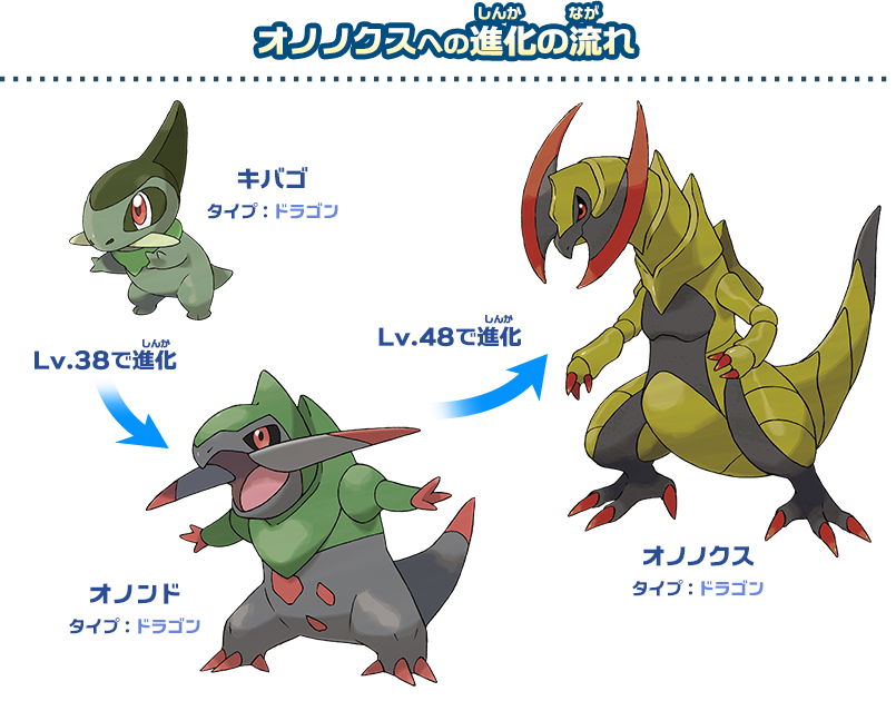 オノノクス ドラゴンタイプポケモンバトル研究所 燃えよ ドラゴンタイプ ポケモンだいすきクラブ