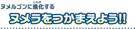 ヌメルゴンに進化するヌメラをつかまえよう！