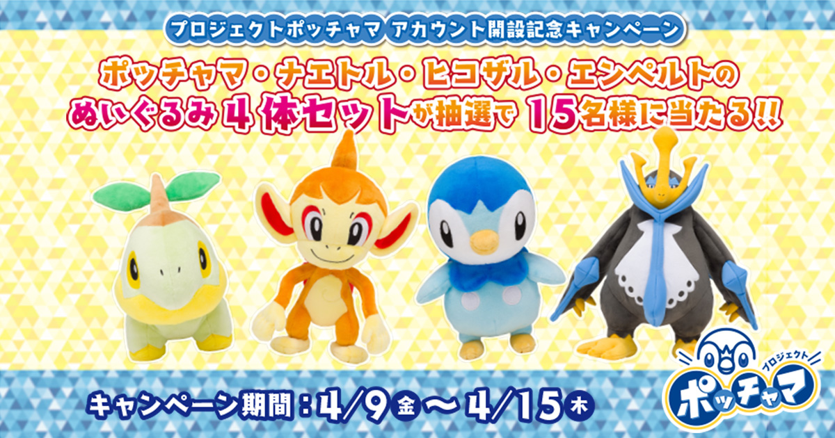 プロジェクトポッチャマ アカウント開設記念キャンペーン プロジェクトポッチャマ プロジェクトポッチャマ アカウント開設記念キャンペーン プロジェクトポッチャマ